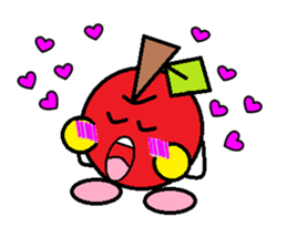 Love of course apple chan sticker #2832237