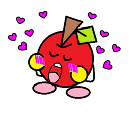 Love of course apple chan sticker #2832237
