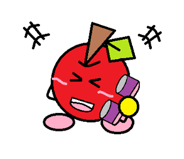 Love of course apple chan sticker #2832241