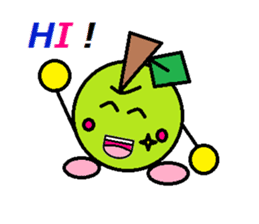 Love of course apple chan sticker #2832243