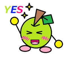 Love of course apple chan sticker #2832245