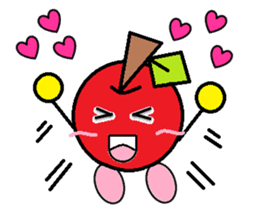 Love of course apple chan sticker #2832246