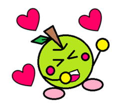 Love of course apple chan sticker #2832247