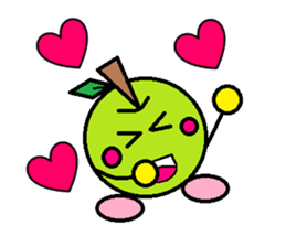 Love of course apple chan sticker #2832247