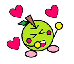 Love of course apple chan sticker #2832247