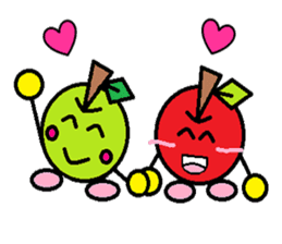 Love of course apple chan sticker #2832249