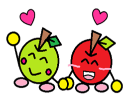 Love of course apple chan sticker #2832249
