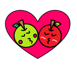 Love of course apple chan sticker #2832250