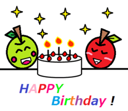 Love of course apple chan sticker #2832252