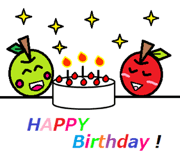 Love of course apple chan sticker #2832252