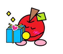 Love of course apple chan sticker #2832253