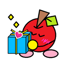 Love of course apple chan sticker #2832253