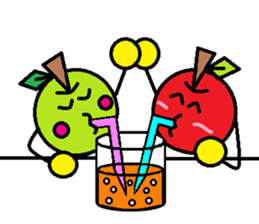 Love of course apple chan sticker #2832255