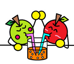 Love of course apple chan sticker #2832255