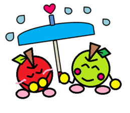 Love of course apple chan sticker #2832256