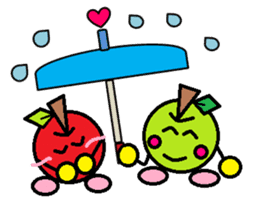 Love of course apple chan sticker #2832256