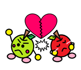Love of course apple chan sticker #2832258