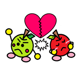 Love of course apple chan sticker #2832258