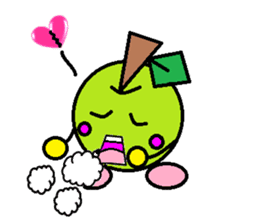 Love of course apple chan sticker #2832261