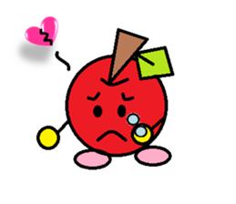 Love of course apple chan sticker #2832262