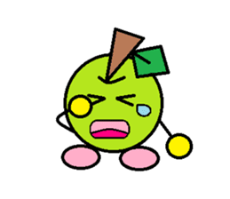 Love of course apple chan sticker #2832266
