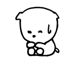 Pretty small dog sticker #2833429