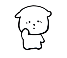 Pretty small dog sticker #2833431