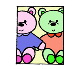 Colorful Teddy Bears sticker #2833576