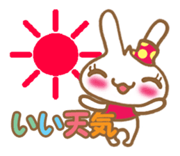 Rabbit "Usa chan" talk ver2 sticker #2835147