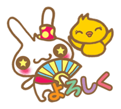 Rabbit "Usa chan" talk ver2 sticker #2835152