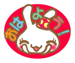 Rabbit "Usa chan" talk ver2 sticker #2835183