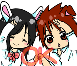 Bunny-ish girls&Dog-ish boys sticker #2835750