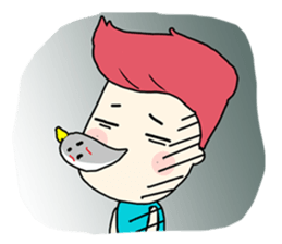 Handsome Hair Guy sticker #2835834