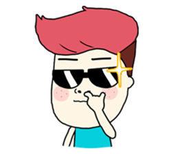 Handsome Hair Guy sticker #2835841