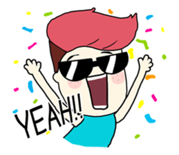 Handsome Hair Guy sticker #2835851