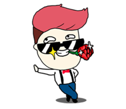 Handsome Hair Guy sticker #2835855