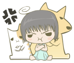 kitty,doggy & me sticker #2837193