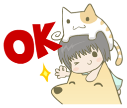 kitty,doggy & me sticker #2837202