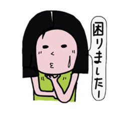 Mediocre girl of fun everyday sticker #2837479