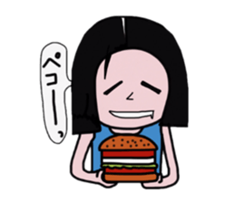 Mediocre girl of fun everyday sticker #2837493