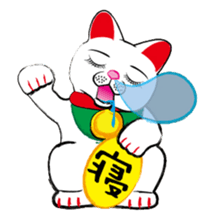 Beckoning cat sticker #2838395