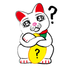 Beckoning cat sticker #2838421