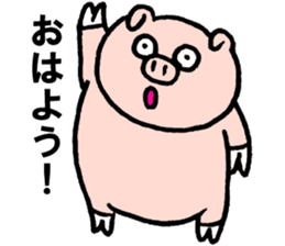 Funny pig "Boo-chan" sticker #2838989