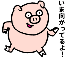 Funny pig "Boo-chan" sticker #2839018