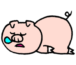 Funny pig "Boo-chan" sticker #2839019