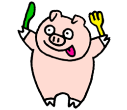 Funny pig "Boo-chan" sticker #2839024