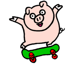 Funny pig "Boo-chan" sticker #2839025