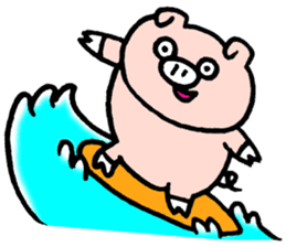 Funny pig "Boo-chan" sticker #2839026