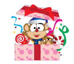 MonkeyOpoly Christmas & New Years sticker #2839516