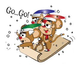 MonkeyOpoly Christmas & New Years sticker #2839536